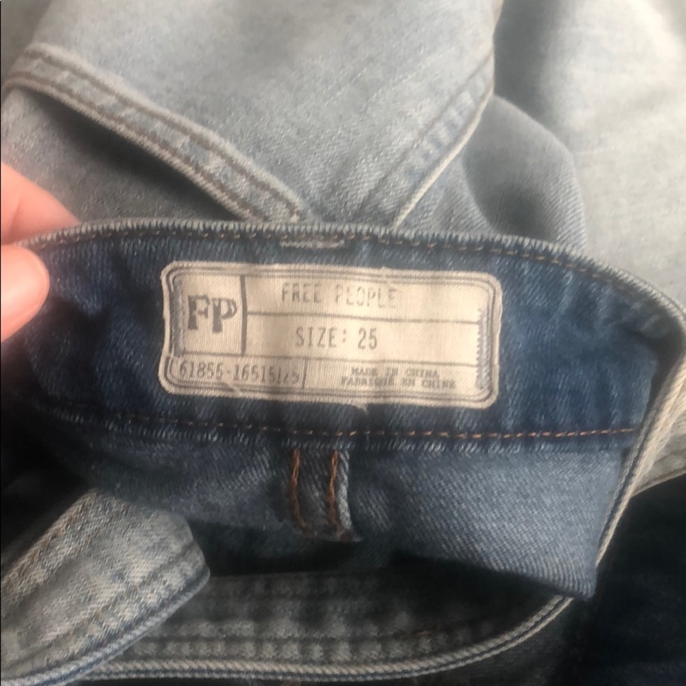 Free People Washed Denim Overalls - Picture 8 of 8